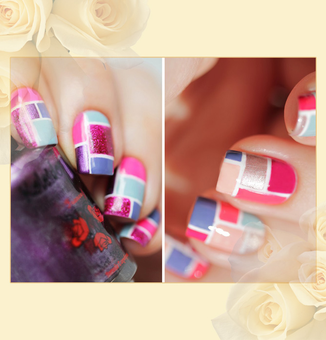 Многоцветный маникюр