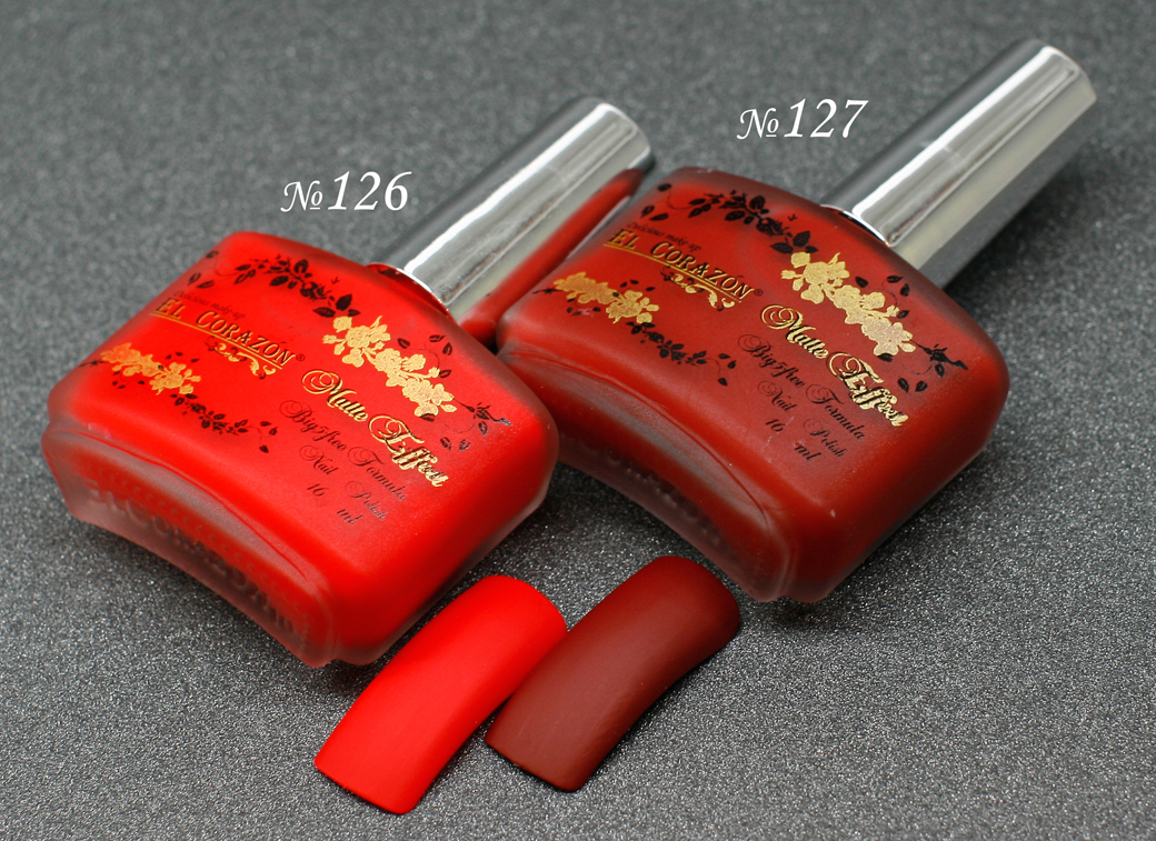 матовый лак для ногтей EL Corazon Matte Effect 126, 127