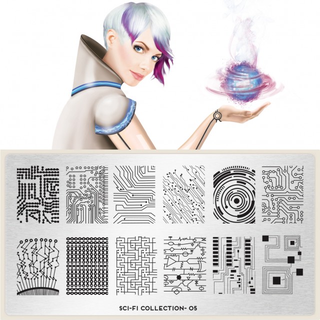 пластины для стемпинга Sci-Fi
