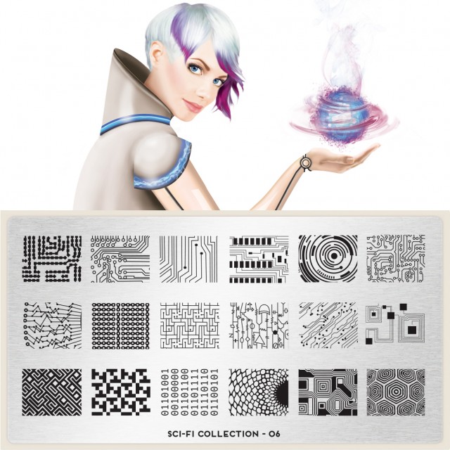 пластины для стемпинга Sci-Fi