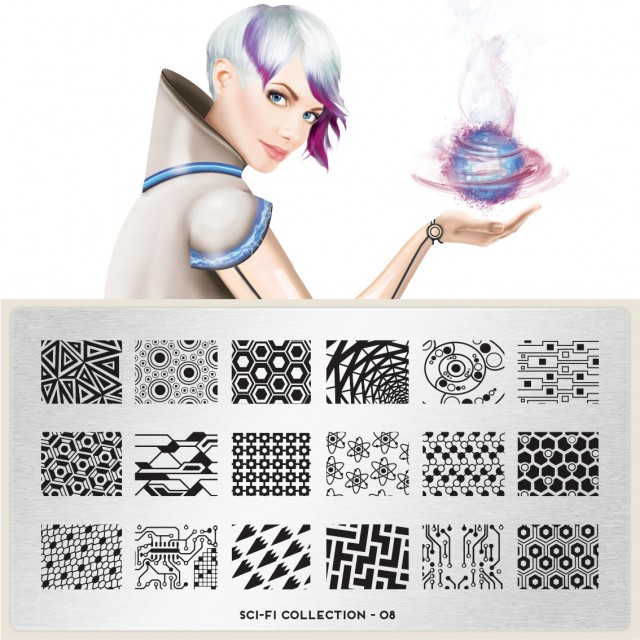 пластины для стемпинга Sci-Fi