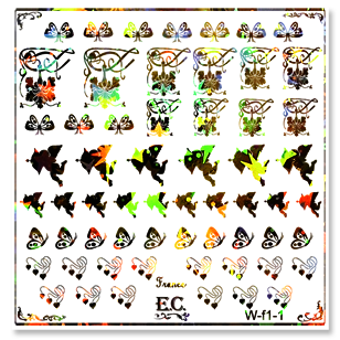 наклейки на ногти водные