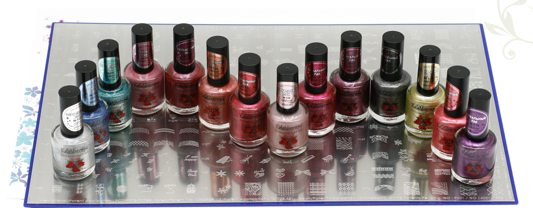 стемпинг для ногтей, лаки для стемпинга, пластины для стемпинга KONAD