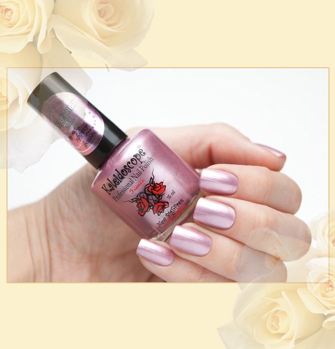 Лак для ногтей Kaleidoscope №f-04, розовый зеркальный лак, розовый зеркальный лак на ногтях