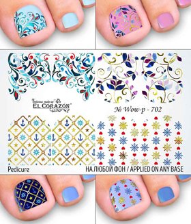 EL Corazon слайдер-дизайны для педикюра Wow-p-702