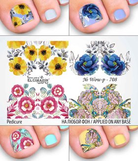 EL Corazon слайдер-дизайны для педикюра Wow-p-708