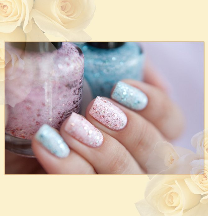 лак для ногтей EL Corazon Kaleidoscope Кружева и пайетки