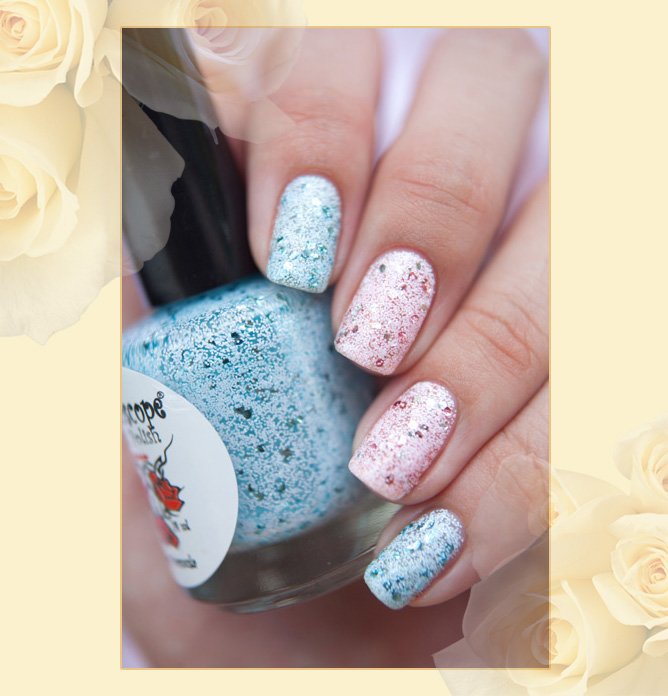 лак для ногтей EL Corazon Kaleidoscope Кружева и пайетки 